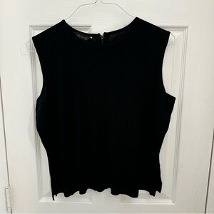 Ming Wang Black Sleeveless Shell